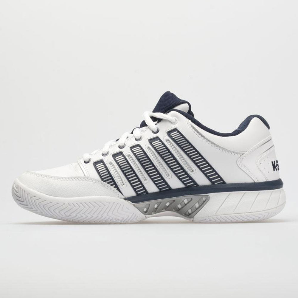 K-Swiss Hypercourt Express Leather Men's White/Navy/Silver