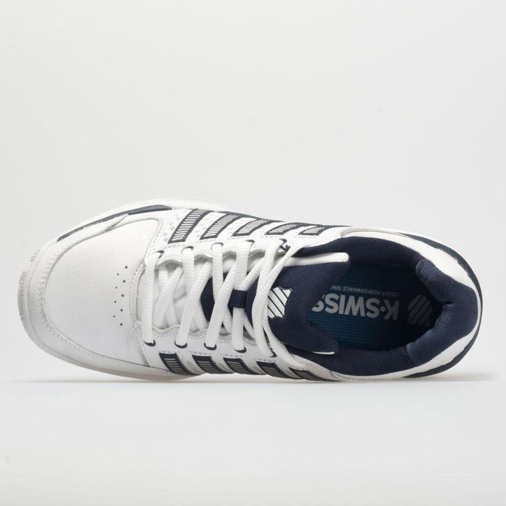 K-Swiss Hypercourt Express Leather Men's White/Navy/Silver