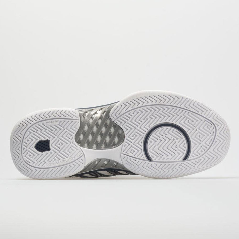 K-Swiss Hypercourt Express Leather Men's White/Navy/Silver