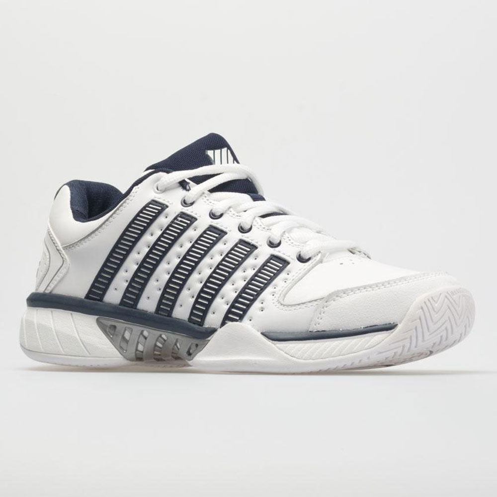 K-Swiss Hypercourt Express Leather Men's White/Navy/Silver