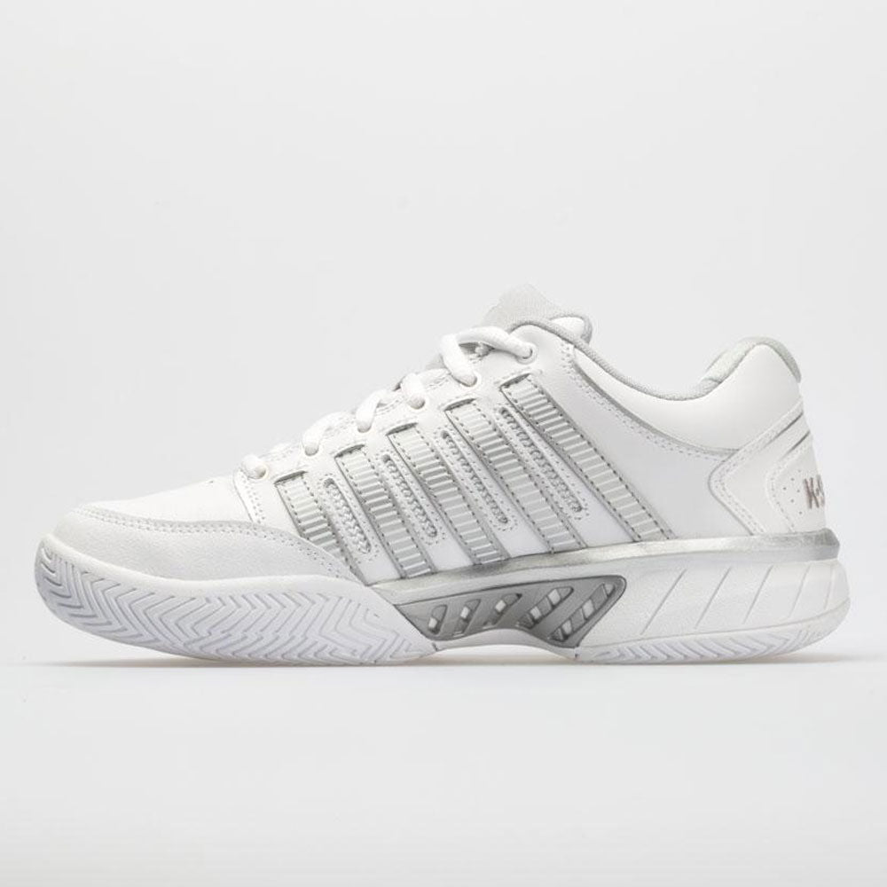 K-Swiss Hypercourt Express Leather Women's White/Silver/Glacier Gray
