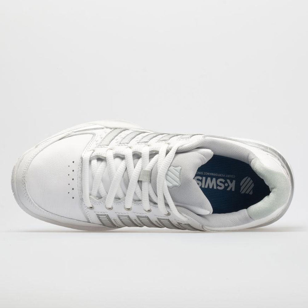 K-Swiss Hypercourt Express Leather Women's White/Silver/Glacier Gray