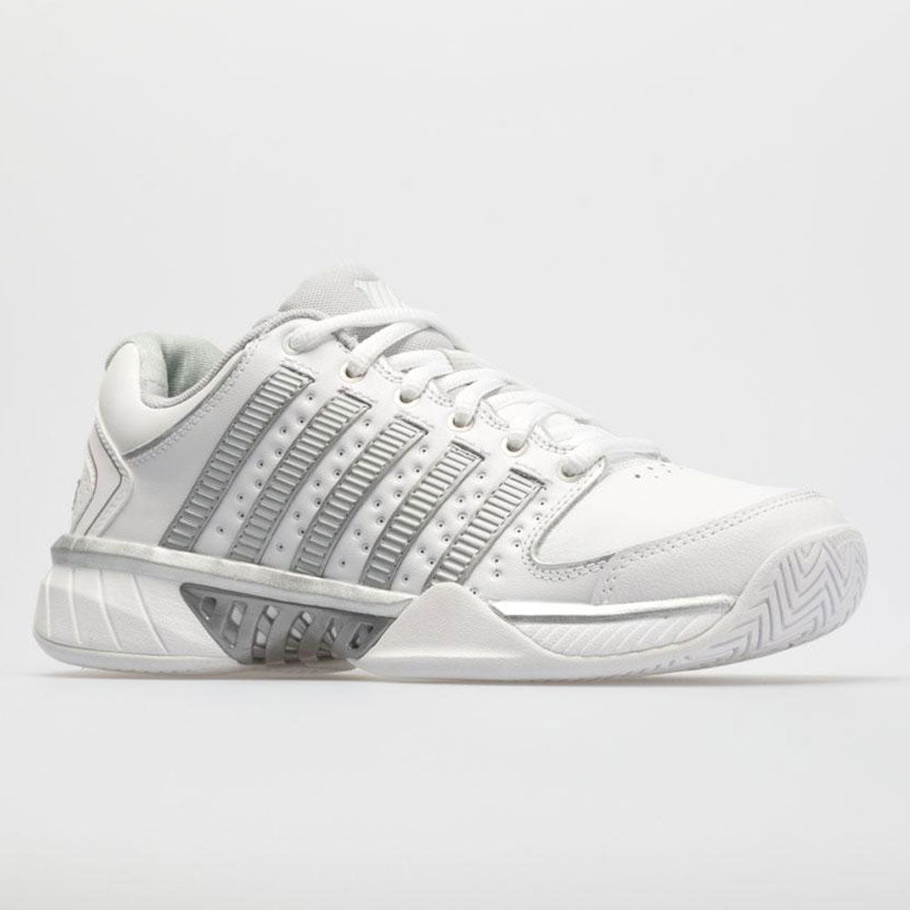 K-Swiss Hypercourt Express Leather Women's White/Silver/Glacier Gray